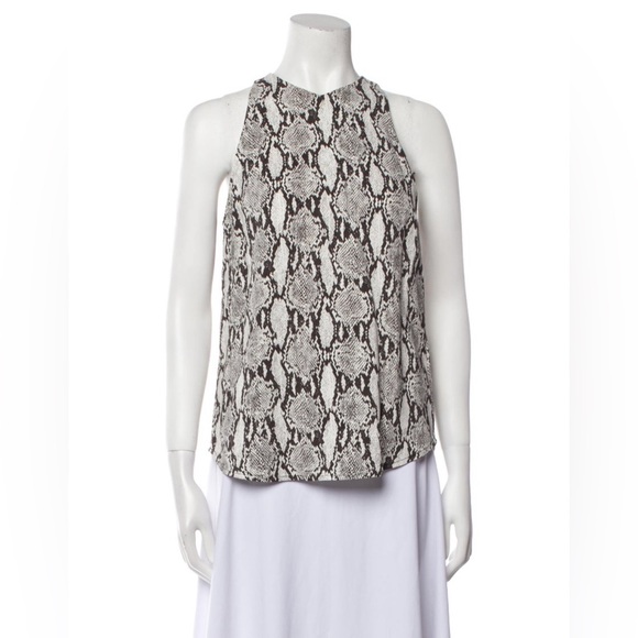 A.L.C. $159 Anise Snake Print Tank. Size 2 XS. - Picture 5 of 11